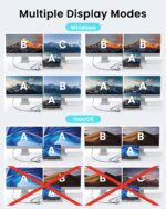 USB C Hub Docking Station Dual Monitor for Laptop, MacBook Air/Pro Dock Adapter Multiport Dongle with 2 HDMI Ports 4K 60Hz, 100W PD Charging, 3 USBA 3.0 & USBC - Image 5