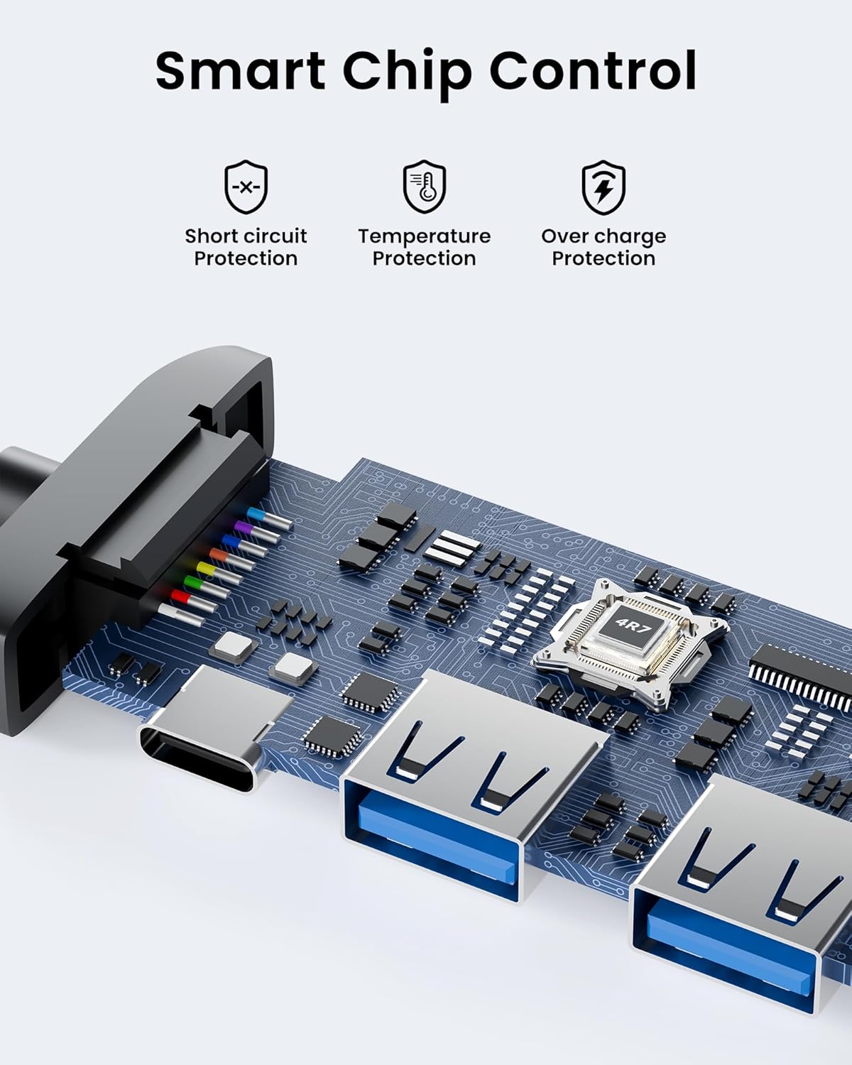 USB C Hub Docking Station Dual Monitor for Laptop, MacBook Air/Pro Dock Adapter Multiport Dongle with 2 HDMI Ports 4K 60Hz, 100W PD Charging, 3 USBA 3.0 & USBC - Image 8