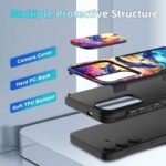 for Galaxy S25 Plus Case Built in Slide Camera Lens Cover,Heavy Duty Shockproof Protection Dual Layer Case for Samsung Galaxy S25 Plus 6.7" 2025,Dolphins and Butterflies - Image 5