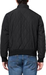DOCKERS mens Diamond Quilted Stand Collar Bomber - Image 3