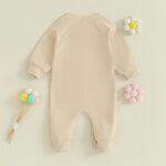 Chloefairy Little Sister Newborn Outfit Baby Girl Jumpsuit Lil Sis Romper Long Sleeve Playsuit One Piece Fall Outfit - Image 4