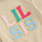 Chloefairy Little Sister Newborn Outfit Baby Girl Jumpsuit Lil Sis Romper Long Sleeve Playsuit One Piece Fall Outfit - Image 6