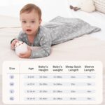 Baby Sleep Sack 12-18 Months 100% Cotton Long Sleeve Wearable Blanket Baby Sleep Bag with 2-Way Zipper 2 Pack 0.5 Tog Sleeping Sack for Newborn Infant Blue Grey Planet - Image 7