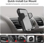 Amazon Basics Universal Portable Smartphone Holder for Car, Easy to Install Air Vent Mount, Adjustable and Secure, Grey - Image 6