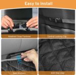 XHRING Dog Car Seat Cover Front Seat Dog Cover for Chevy Traverse/Tahoe/GMC Yukon 2000-2026 Accessories, Waterproof & Nonslip Front Passenger Pet Front Seat Covers, Fits for Large SUV - Image 6