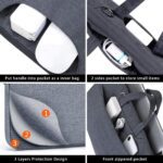 Voova Laptop Bag 17 17.3 Inch Water-resistant Laptop Sleeve Case with Shoulder Straps & Handle, Computer Case Cover Slim Briefcase Compatible with 17-18” Hp Dell Asus Acer, Grey - Image 5