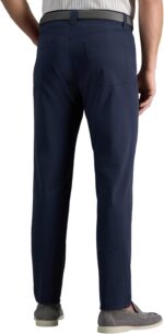 Haggar Men's Sport Travel Performance Straight Fit 5-Pocket Stretch Casual Tech Pant - Image 4