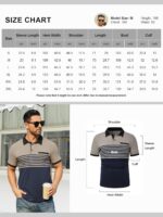 Hardaddy Men's Striped Polo Shirt Short Sleeve Casual Color Block Graphic Tee Collared Golf Shirts for Men - Image 7