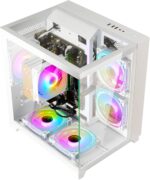 LXZ Desktop, Prebuilt PC Ryzen 7-5700G, 16G DDR4 RAM, 1TB NVME SSD,WiFi 6, Tower Computer with 650W Power Supply for Home and Office (White) - Image 5