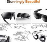 Rokid Max 2 AR Glasses Black, 215" Micro-OLED Display, 50° FOV, 600 Nits Brightness, Compatible with Smart Phone, Steam Deck, ROG, and More, Immersive Wearable Display for Gaming & Entertainment - Image 8