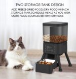 Automatic Pet Feeder, 4L Digital Smart Food Dispenser with LCD Display, Programmable Timer for Cats and Dogs, Stainless Steel Bowl, Tip-Over Resistant 4-Leg Design - Image 4