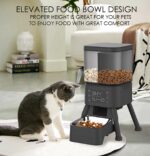 Automatic Pet Feeder, 4L Digital Smart Food Dispenser with LCD Display, Programmable Timer for Cats and Dogs, Stainless Steel Bowl, Tip-Over Resistant 4-Leg Design - Image 9