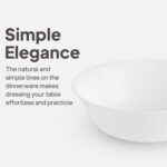 Cello Regal Dinnerware Set of 18 pieces, Service for 6, Chip & Scratch Resistant, Lightweight Round Plates and Bowls Set, Microwave & Dishwasher safe, Opalware Dinner Set, Plain - Image 7