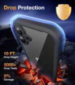 Diaclara Designed for iPhone 16 Case, Full Body Rugged Case with Built-in Touch Sensitive Anti-Scratch Screen Protector, with Camera Protection for iPhone 16 6.1" (Black) - Image 4