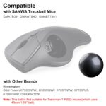 SANWA 40mm/1.57in Trackball, Replacement Ball GMATB39, GMAWTB40, GMABTTB41, Kensington Orbit Fusion, and Other Compatible Trackball Mice, Glossy Black - Image 5