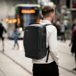 tomtoc Travel Backpack 40L, TSA Friendly Flight Approved Carry-on Luggage Hand Water-resistant Lightweight Business Rucksack, Durable Large Weekender Bag Daypack Fits 17.3 Inch Laptop, PFAS Free - Image 9