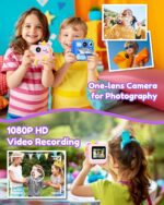 KOKODI Kids Camera Instant Print, Toddler Cameras Christmas Birthday Gifts for Girls Age 3-12, Digital Video Instant Printable Camera for Kids,Toys for Ages 5-7 Girls (Pink) - Image 6