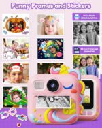 KOKODI Kids Camera Instant Print, Toddler Cameras Christmas Birthday Gifts for Girls Age 3-12, Digital Video Instant Printable Camera for Kids,Toys for Ages 5-7 Girls (Pink) - Image 7