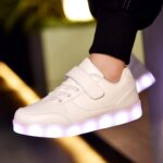 Kids Light Up Shoes LED Sneakers High Top USB Charging Flashing Trainers for Child Girls Boys - Image 5
