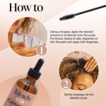 Kitsch Organic Castor Oil for Hair Growth - 100% Pure Castor Oil, Organic Cold Pressed Unrefined Glass Bottle for Face, Skin, Lashes, Brows, Scalp, Nails & Belly Button | Ideal Gifts for Women - 2 oz - Image 5