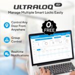 ULTRALOQ Latch 5 Smart Lock, Built- in WiFi 6 Fingerprint Door Handle Lock, Biometric Keyless Entry Door Lever with App, Digital Touchscreen Keypad, Smart Locks for Front Door, App Remote Control - Image 7