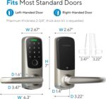 ULTRALOQ Latch 5 Smart Lock, Built- in WiFi 6 Fingerprint Door Handle Lock, Biometric Keyless Entry Door Lever with App, Digital Touchscreen Keypad, Smart Locks for Front Door, App Remote Control - Image 8