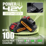 Mini Chainsaw 6 Inch Cordless, Super Handheld Chainsaw with 2x Big Batteries, Electric Mini Chain saw Battery Powered, Small Hand saws for Tree Wood - Garden Yard Time Saving Tool - Image 6
