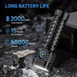 WdtPro Metal LED Flahlight High Lumens,2 Pack Rechargeable Flashlights Waterproof, Super Bright Flash Light for Camping Hiking Outdoor Home Emergency, Camping Essentials Gear - Image 4