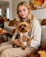 PET SHOW 10 Pack Fall Small Dog Collar Bow Ties Bulk Puppy Cats Autumn Adjustable Bowties for Medium Dogs Pumpkin Maple Leaf Bowknots Birthday Party Holiday Assorted Pet Grooming Accessories - Image 6