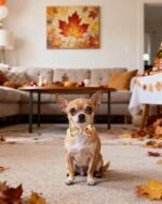 PET SHOW 10 Pack Fall Small Dog Collar Bow Ties Bulk Puppy Cats Autumn Adjustable Bowties for Medium Dogs Pumpkin Maple Leaf Bowknots Birthday Party Holiday Assorted Pet Grooming Accessories - Image 8