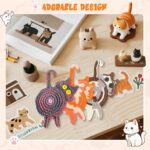 3PCS Drink Coaster, Cute Woven Coasters for Drinks, Ideal Cat Themed Gifts for Desk Accessories, Cat Coffee Coasters for Home, Desk Decor Tabletop Protection Suitable for All Kinds of Cups - Image 4