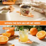 3PCS Drink Coaster, Cute Woven Coasters for Drinks, Ideal Cat Themed Gifts for Desk Accessories, Cat Coffee Coasters for Home, Desk Decor Tabletop Protection Suitable for All Kinds of Cups - Image 5