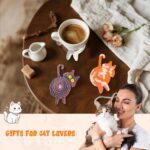 3PCS Drink Coaster, Cute Woven Coasters for Drinks, Ideal Cat Themed Gifts for Desk Accessories, Cat Coffee Coasters for Home, Desk Decor Tabletop Protection Suitable for All Kinds of Cups - Image 8
