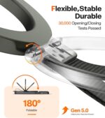 TORRAS 2025 Upgrade (Gen 6.0) Magnetic Phone Grip Holder Kickstand with Braided Strap, Fit for MagSafe Ring Removable, for iPhone 17 16,15, 14, 13 12 Pro/Max Samsung Galaxy, Google, Bronze Black - Image 5