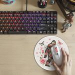 Bigfoot with Floral Round Mousepad, Bigfoot Flowers Gifts Mouse Pads for Desk Home Office Computers Laptop Accessories, Funny Flowers Butterflies Gifts Office Decor for Women, 7.9x7.9 Inch - Image 6