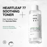 Anua Heartleaf 77 Soothing Toner I pH 5.5 Trouble Care, Calming Skin, Refreshing, Hydrating, Purifying, Cruelty Free, Vegan,(250ml / 8.45 fl.oz.) - Image 3