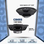 ORION Cobalt Series CB65C 2-Way Car Audio Component System - 6.5” Speakers, Full Range, Enhanced Bass, 280W, 4 Ohms, Easy Installation, 1” Silk Dome Tweeter, External Passive Crossover (Pair) - Image 4
