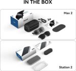 Rokid AR Spatial Video Glasses with 3-Screen Display, Max2 Black AR Glasses & Station2 Spatial Computer with 360" Micro-OLED, 120Hz OLED, 600 Nits, Multi-Tasking for Gaming - Image 9