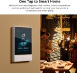 SONOFF Smart Switch, 2-Switch Panel Home Control, WiFi Smart Scene Wall Switch with Touchscreen, Smart Temperature Function, Lights Control, Compatible with Alexa and Google Home (1, White) - Image 3