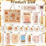 Capybara Stationery Gift Set with Box - Journaling & Study Gift Basket for Christmas Birthday Capybara Lover Party Supplies Pinata Fillers Goodie Bags Stuffers School Office Kids Present (Style2) - Image 3