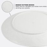 40 PCS Premium Wheat Straw Dinnerware Sets for 8, Unbreakable and Lightweight Dinner Plates,Microwave Safe Plates and Bowls Sets for Kitchen,Picnic and Party,Cereal & Salad Bowls,Water Glasses(Beige) - Image 4