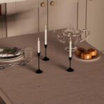 Candle Holders Set of 3, Gold Metal Candlestick Holders for Taper Candles, Candle Stands, Dining Table Decoration (Black) - Image 8