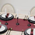 Candle Holders Set of 3, Gold Metal Candlestick Holders for Taper Candles, Candle Stands, Dining Table Decoration (Black) - Image 9