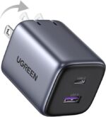 UGREEN 35W USB C Charger for iPhone 17 Fast Charging, Nexode 2-Ports GaN Foldable PPS Compact Fast Wall Charger Block for iPhone 17/16/15, Galaxy S25/S24/S23, Pixel 10/9/8, iPad, MacBook, Steam Deck - Image 10