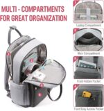 LOVEVOOK Laptop Backpack for Women 15.6 Inch Laptop Bag with USB Port, Fashion Waterproof Backpacks Teacher Nurse Stylish Travel Bags Vintage Daypacks Bookbag for College School Work - Image 3