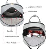 LOVEVOOK Laptop Backpack for Women 15.6 Inch Laptop Bag with USB Port, Fashion Waterproof Backpacks Teacher Nurse Stylish Travel Bags Vintage Daypacks Bookbag for College School Work - Image 4