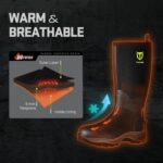 TIDEWE Rubber Neoprene Boots Men And Women, Waterproof Sturdy 6mm Neoprene Boot, Rain Boot Hunting Boot Arctic Outdoor Boot（Black, Brown & Next Camo G2） - Image 5