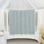 Baby Blanket Knit Ultra Soft Swaddle Receiving Blankets for Boys & Girls Cotton Knitted Newborn Infant Toddler Nursery Crib 30 x 40 Inch - Image 5