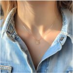 925 Sterling Silver Initial Necklace for Women Dainty Pendant Trendy Letter A-Z Choker Necklaces with Cubic Zirconia Minimal Jewelry - Image 3