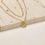 925 Sterling Silver Initial Necklace for Women Dainty Pendant Trendy Letter A-Z Choker Necklaces with Cubic Zirconia Minimal Jewelry - Image 6